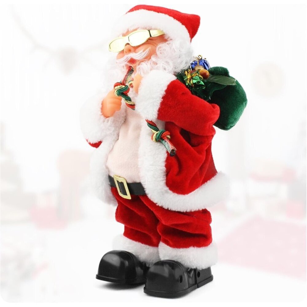 Electric Singing Dancing Santa Claus Toy with Shaking Belly Musical Christmas